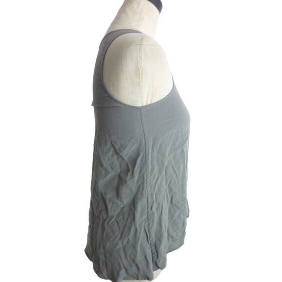 Everlane 100% silk grey scoop neck tank top Size xs - Picture 2 of 6